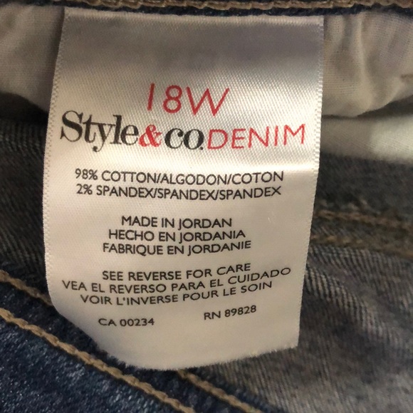 Style & Co Slim Leg Mid Rise Jeans NWT - Picture 8 of 8